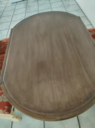 Mesa de comedor nogal y 6 sillas