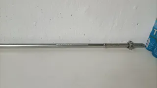 2 Discos de Pesas 5kg Naranja +barra de 10kg