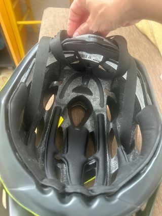 Casco Bicicleta Rockrider Amarillo Neón