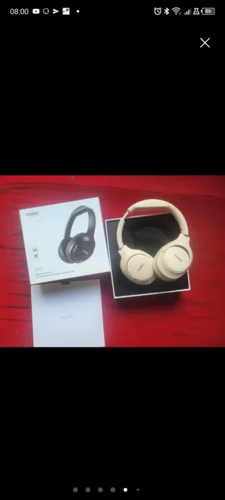 TOZO HT2 Auriculares Beige y Negro