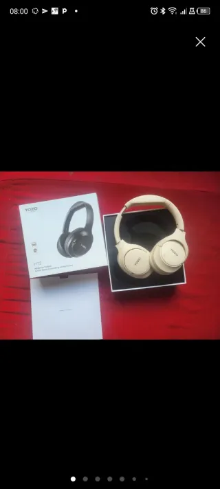 TOZO HT2 Auriculares Beige y Negro