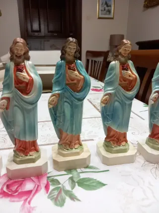 Statuetta Sacro Cuore di Gesù polvere di marmo