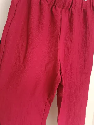 Pantalón flojo rojo