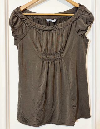 Camiseta Fruncida Zara