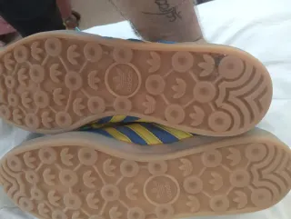 Zapatillas Adidas Gazelle Clásicas Azul/Amarillo