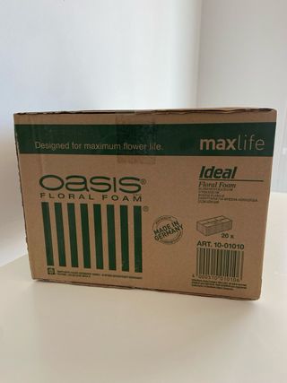 Caja Espuma Floral Oasis Ideal Maxlife 20ladrillos