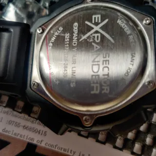 Orologio Sector Expander 3251172125 Nero