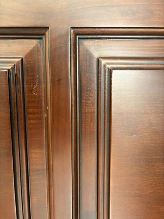 Conjunto dormitorio vintage madera y forja lila