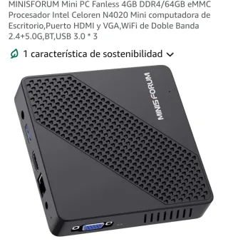 Mini PC MINIS FORUM Negro