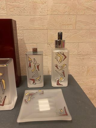 Set 7 Piezas Baño Cristal