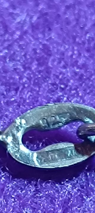 Collana in argento 925 e pendente ondulato moderni