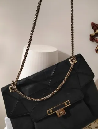 Bolso Uterqüe Piel Negro