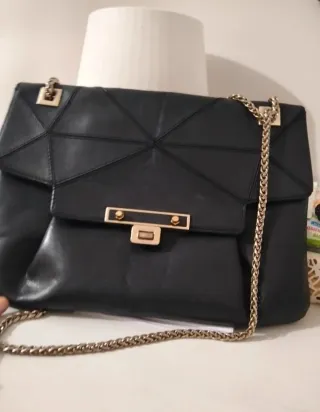 Bolso Uterqüe Piel Negro