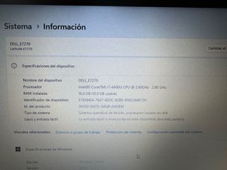 Dell Latitude E7270 Portátil Ultrabook