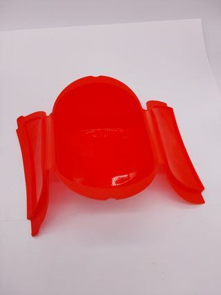 Lékué Kit Estuche de vapor Hondo + Libro recetas De cuchara y tenedor, Rojo, 3/4 personas