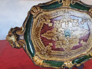 Bandeja Antigua Florentina Decorada