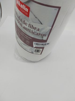 Pikolin Home - Cuscino in Fibra Ipoallergenica - Rivestimento Esterno in Cotone con Trattamento Antiacaro - Morbidezza Bassa, Dormire Bene