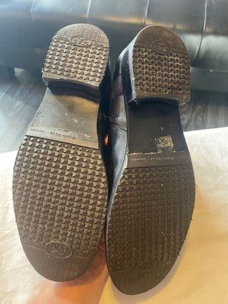 Botas piel/ante negras/azul mujer 39/40 Landos