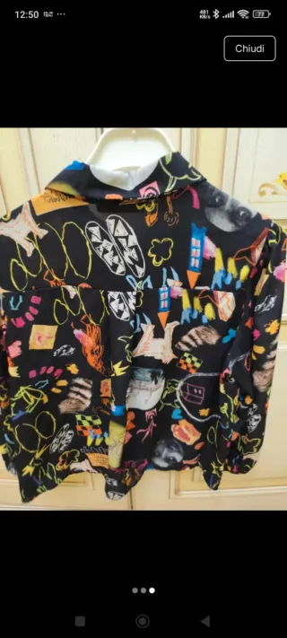 Camicia donna Manganaro fantasia multicolor