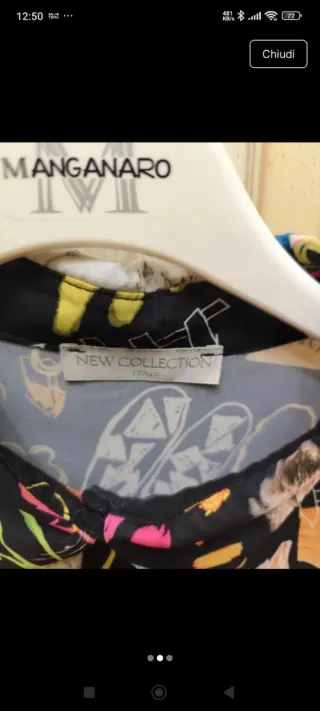 Camicia donna Manganaro fantasia multicolor