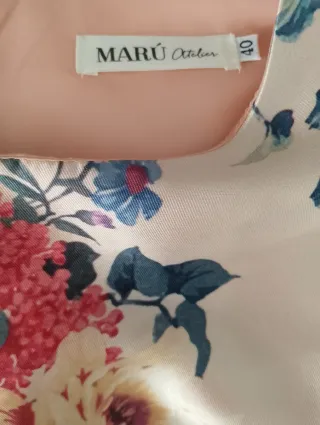 Vestido de ceremonia floral multicolor