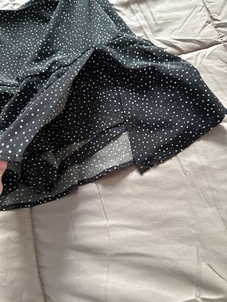 Minifalda pantalón lunares