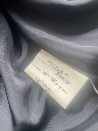 Abrigo Burberry Azul