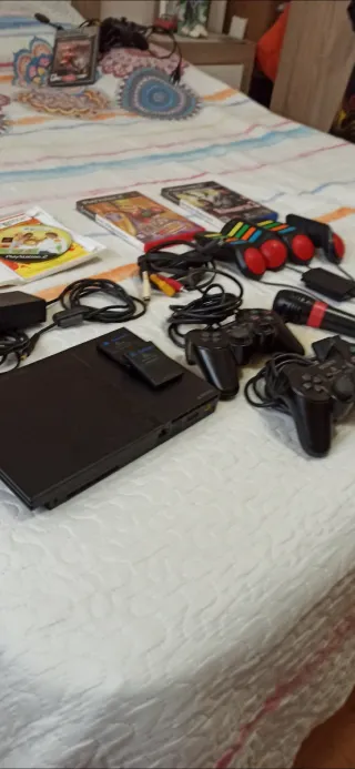 PlayStation 2 Slim Negra Completa