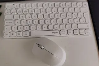 Teclado y Ratón Inalámbrico Rapoo Blanco