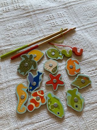 Juego Pesca Magnética Madera Djeco