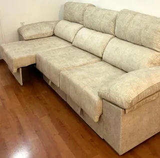 Divano letto familiare anti-macchia + chaise longue