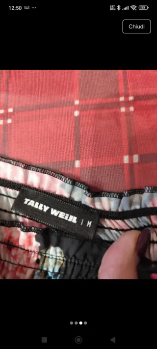 Tally Weijl Top Off Shoulder Floreale Nero M