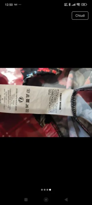 Tally Weijl Top Off Shoulder Floreale Nero M