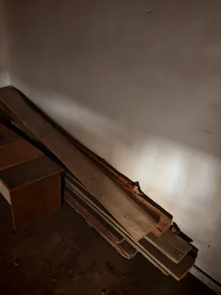 Tablones de madera rústica