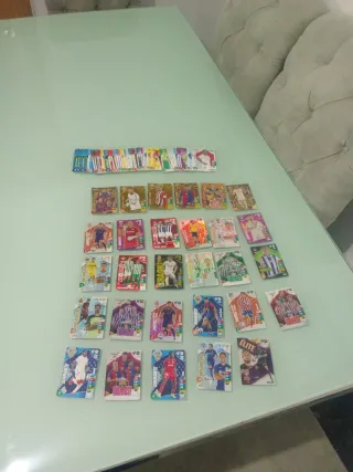 Cartas de fútbol coleccionables precio negociable