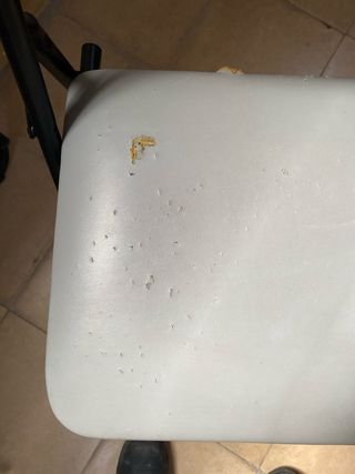 4 Sedie Pieghevoli in Metallo e Plastica