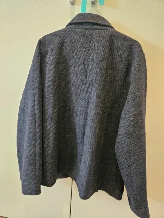 Americana Mango niña gris nueva