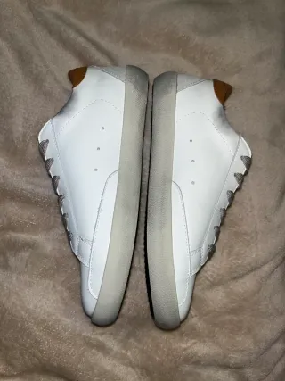 Golden Goose Sneakers Bianche Stella Grigia