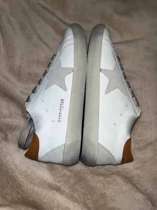 Golden Goose Sneakers Bianche Stella Grigia