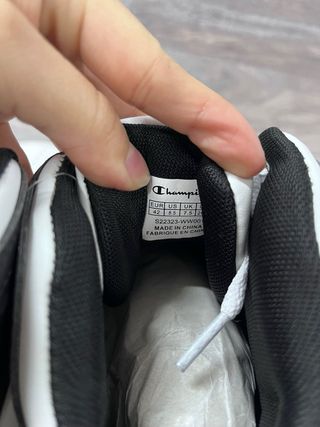 Zapatillas Champion Hombre Blancas y Negras