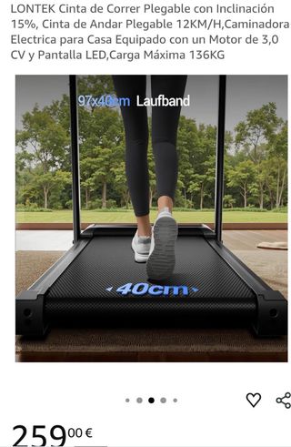 Cinta de Correr Plegable LONTEK 12KM/H