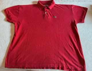 Lote 2 polos Lacoste XL Rojo y Verde
