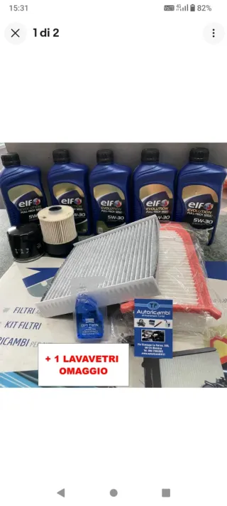 Kit tagliando Renault Captur 1.5 dci Elf
