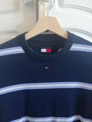 Jersey Tommy Jeans Mujer Azul con rayas