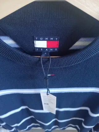 Jersey Tommy Jeans Mujer Azul con rayas