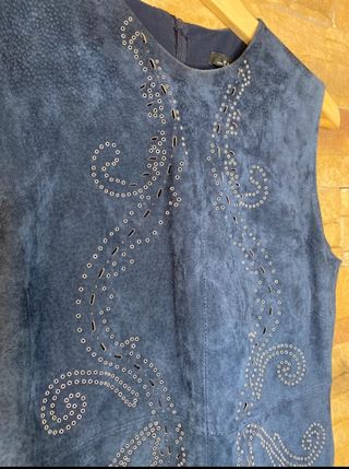 Zara Tubino Scamosciato Blu