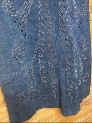 Zara Tubino Scamosciato Blu