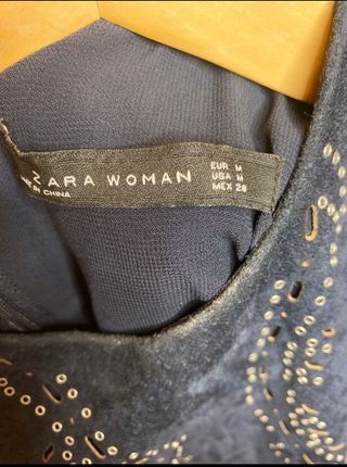 Zara Tubino Scamosciato Blu