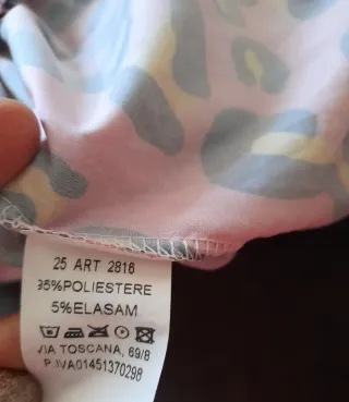 Tuta leopardata fucsia poliestere stretch