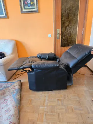 Sillón relax masaje negro